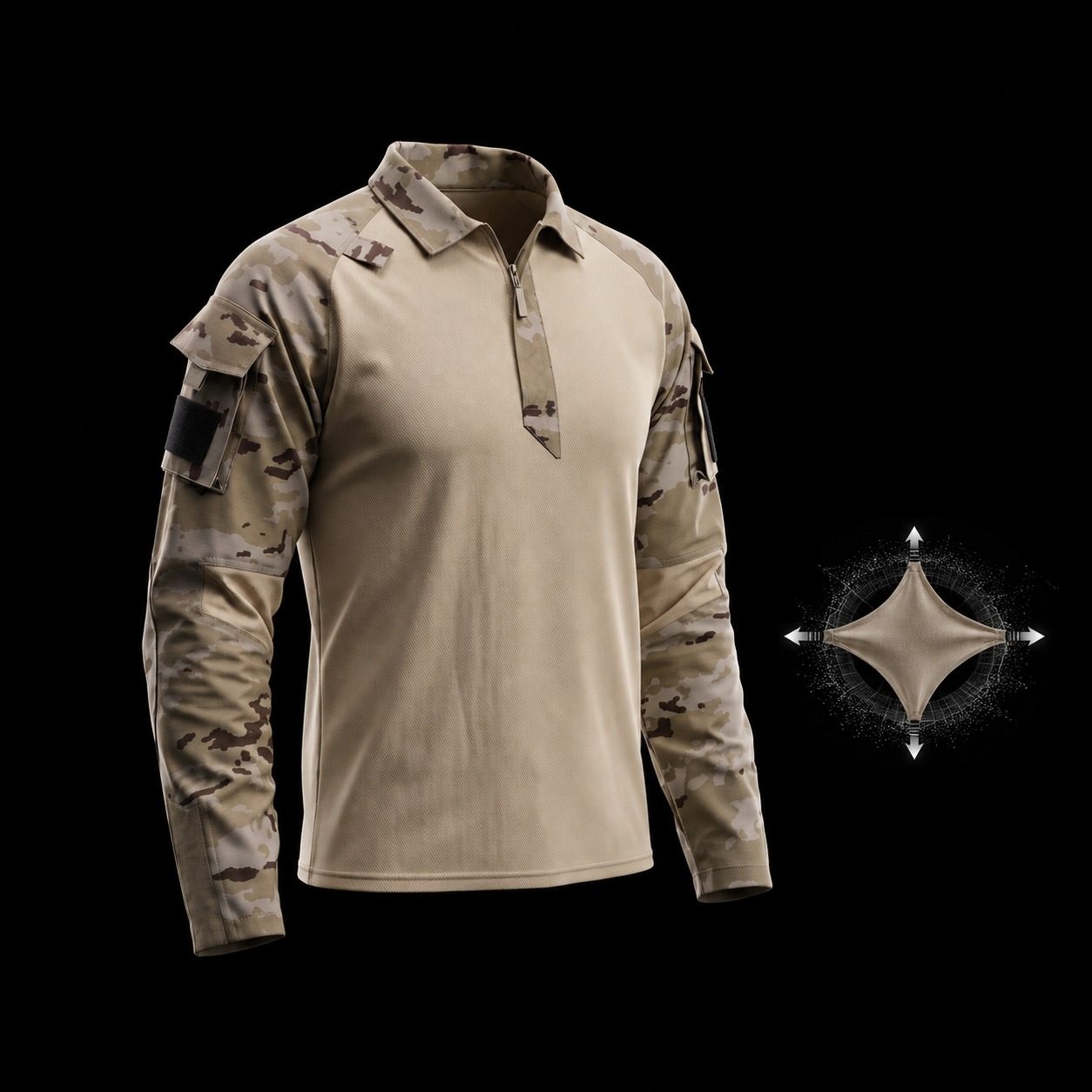MSQ-9 rip-stop stretch combat shirt